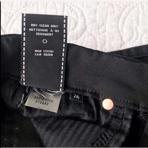 7 For All Mankind Studded Skinny Jeans Size 26 - Picture 8 of 8